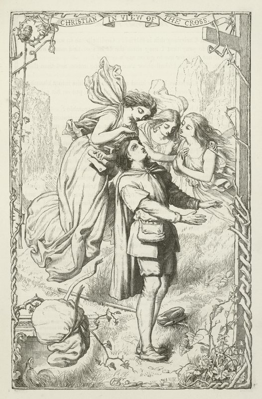 Illusztráció: John Bunyan A zarándok haladásához alkotó: Henry Courtney Selous