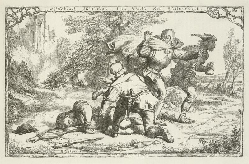 Illusztráció: John Bunyan A zarándok haladásához alkotó: Henry Courtney Selous