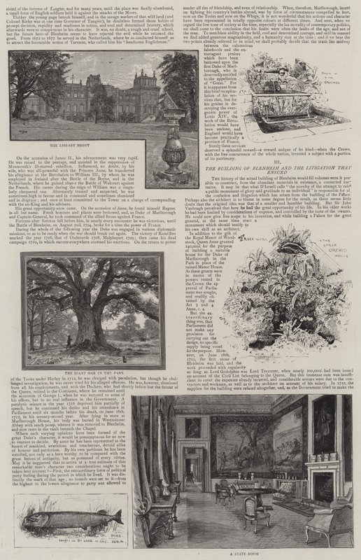 Illusztrált Blenheim-palota alkotó: Henry Edward Tidmarsh