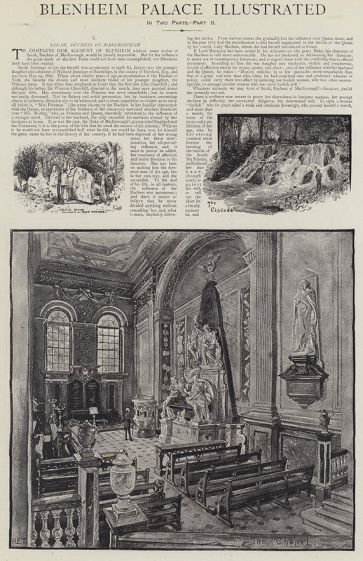 Illusztrált Blenheim-palota alkotó: Henry Edward Tidmarsh