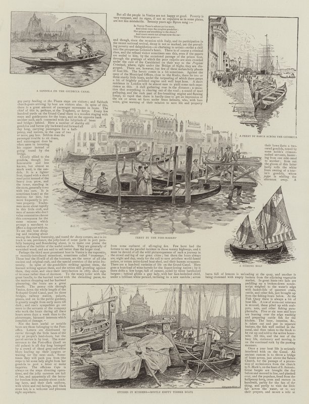 Velencei hajók alkotó: Henry Edward Tidmarsh