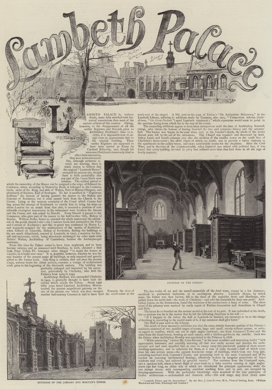 Lambeth palota alkotó: Henry Edward Tidmarsh