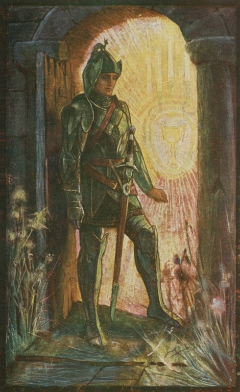 Lancelot a kápolnában alkotó: Henry Justice Ford