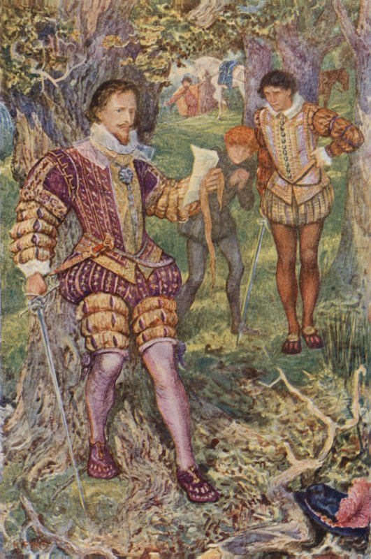 Leicester kikapta a levelet a kezéből. alkotó: Henry Justice Ford