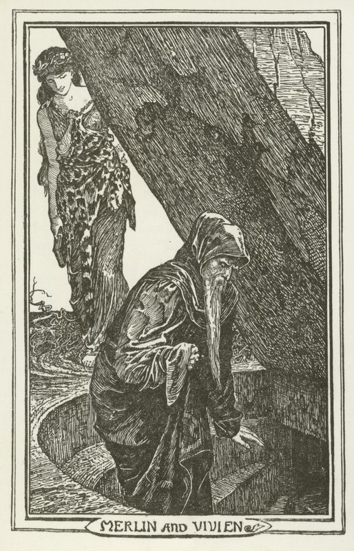 Merlin és Vivien alkotó: Henry Justice Ford