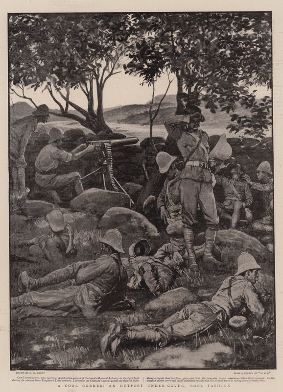 Egy Cool Corner, egy előőrs fedél alatt, Boer Fashion alkotó: Henry Marriott Paget