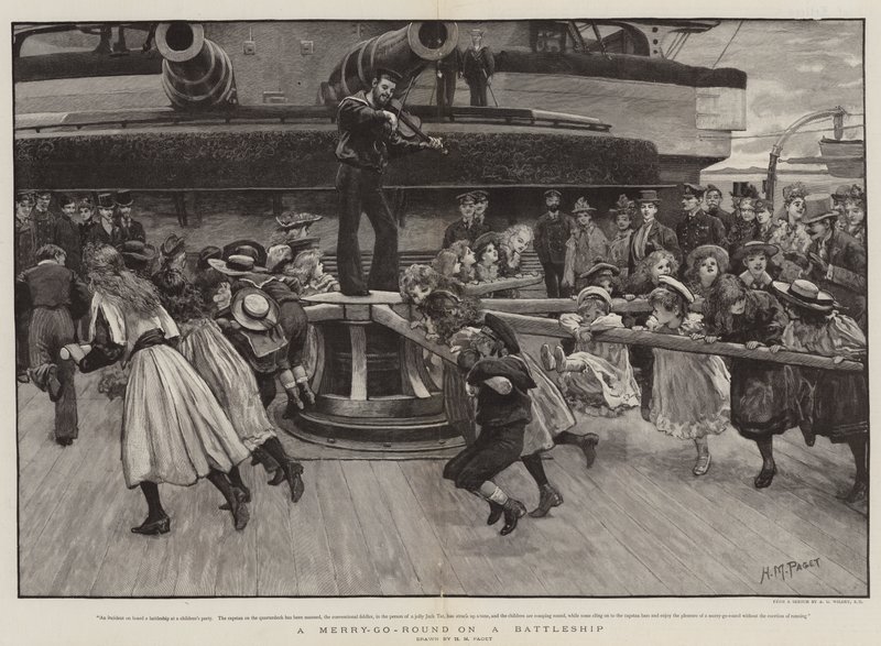 Körforgó csatahajón alkotó: Henry Marriott Paget