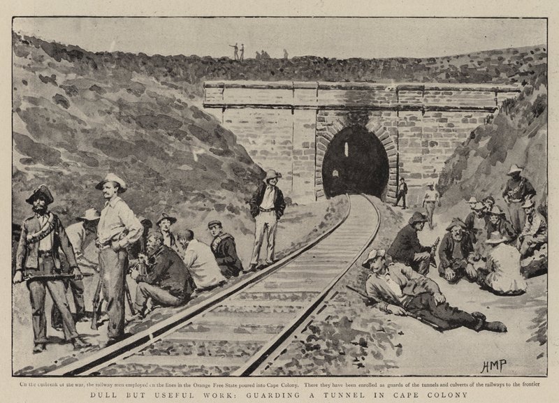 Unalmas, de hasznos munka, egy alagút őrzése Cape Colonyban alkotó: Henry Marriott Paget