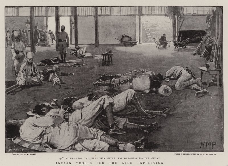 Indiai csapatok a nílusi expedícióhoz alkotó: Henry Marriott Paget