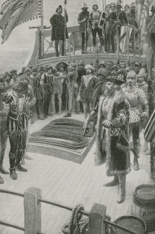Magellán elfojtja a lázadást alkotó: Henry Marriott Paget