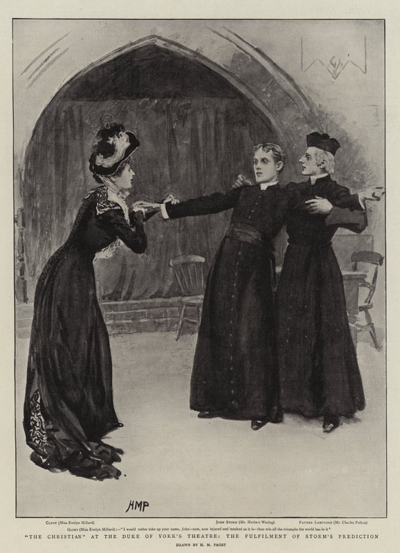 A keresztény a Duke of York Színházban, Storm jóslatának beteljesülése alkotó: Henry Marriott Paget