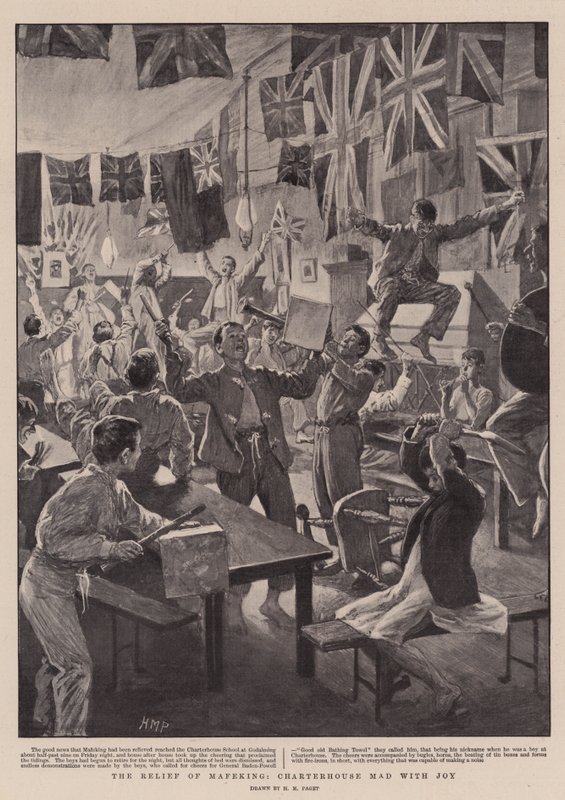 The Relief of Mafeking, Charterhouse Mad from Joy alkotó: Henry Marriott Paget