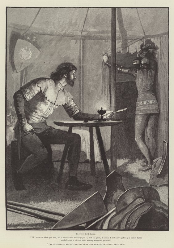 A föníciai Phra csodálatos kalandjai alkotó: Henry Marriott Paget