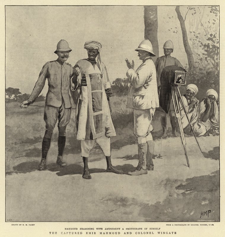 Az elfogott Emir Mahmoud és Wingate ezredes alkotó: Henry Marriott Paget