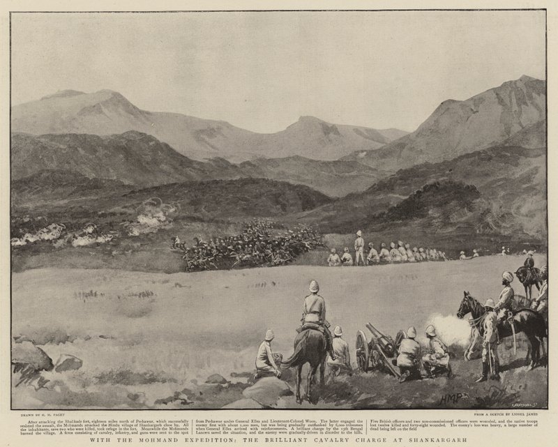 A Mohmand Expedícióval, a Brilliant Cavalry Charge-vel Shankargarhban alkotó: Henry Marriott Paget