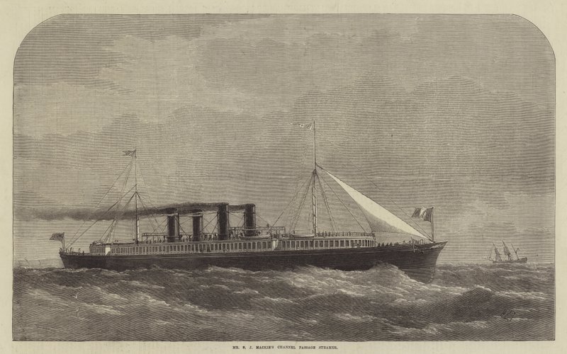 Mr S. J. Mackie Csatorna Passage Steamer alkotó: Henry Spernon Tozer