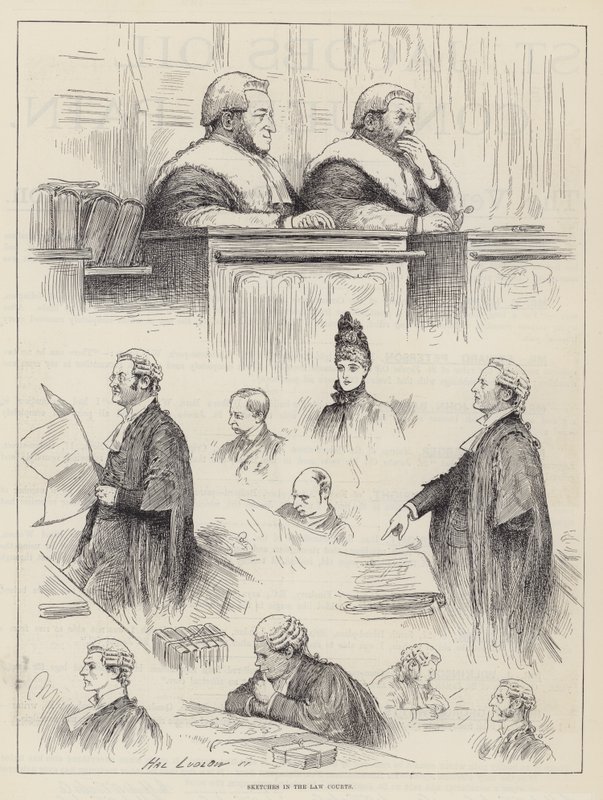 Vázlatok a bíróságokon alkotó: Henry Stephen Ludlow
