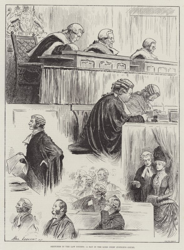 Vázlatok a törvényszékeken, egy nap a Lord Chief Justice