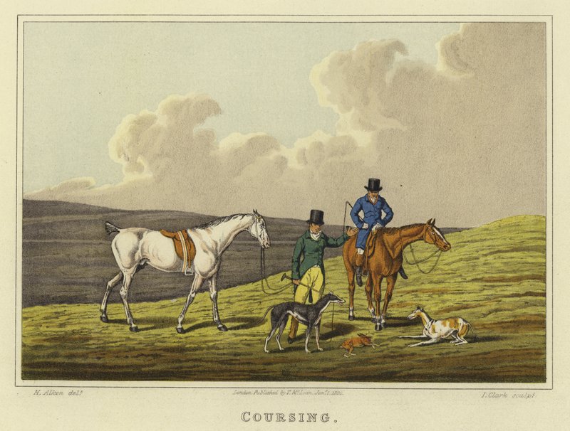 Coursing (kromolitho) alkotó: Henry Thomas Alken