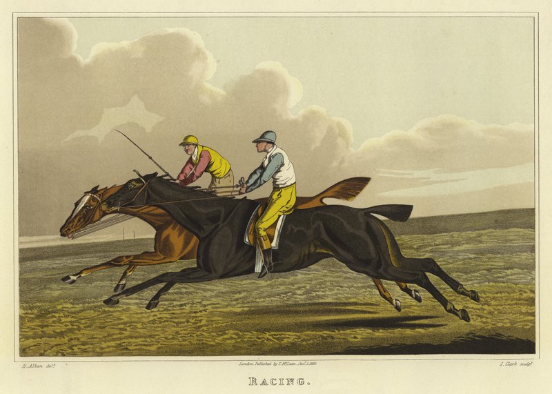 Verseny (chromolitho) alkotó: Henry Thomas Alken