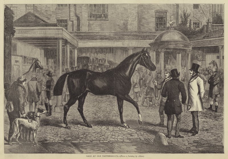 Eladó az Old Tattersallban alkotó: Henry Thomas Alken