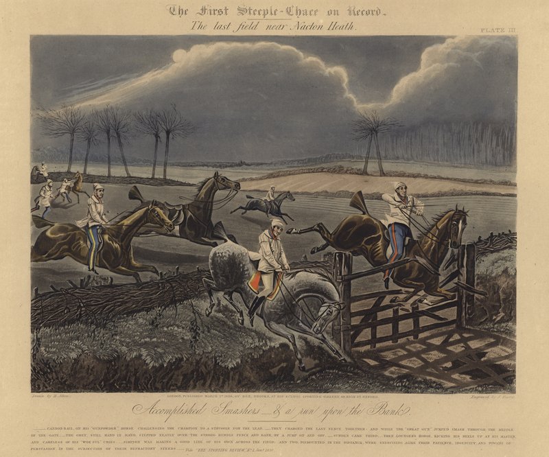 Az első rögzített tornyok üldözése, 1839 alkotó: Henry Thomas Alken