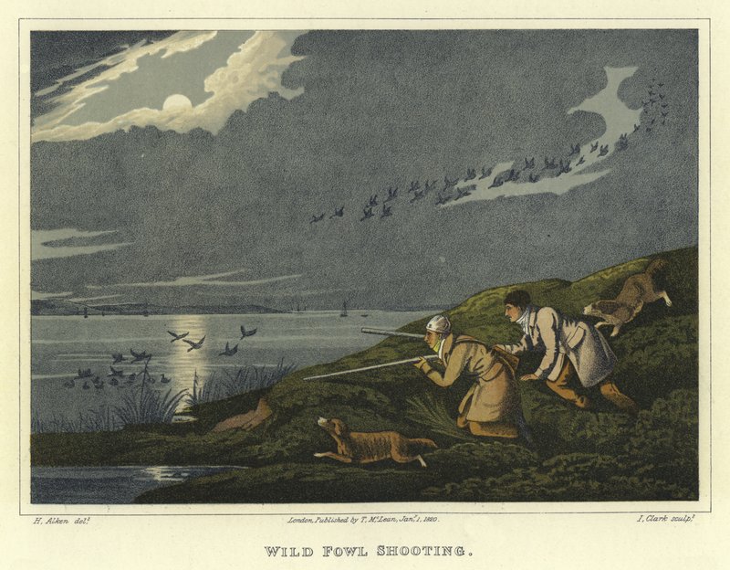 Vadmadár lövészet (chromolitho) alkotó: Henry Thomas Alken