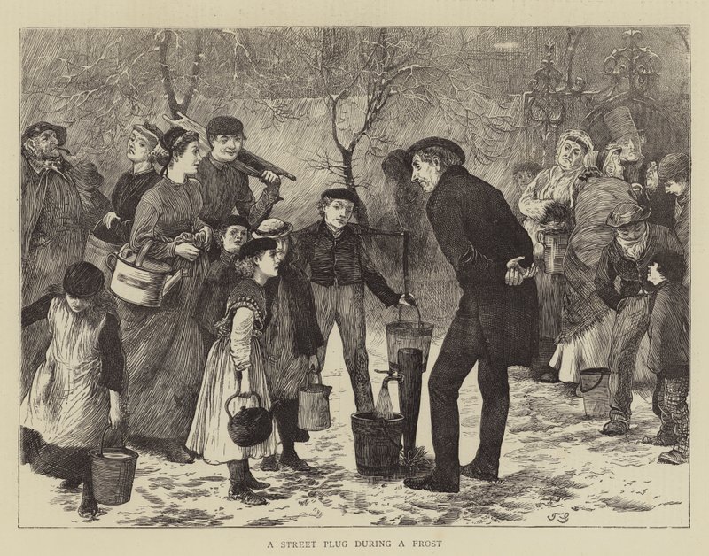 Utcai dugó fagy alatt alkotó: Henry Towneley Green