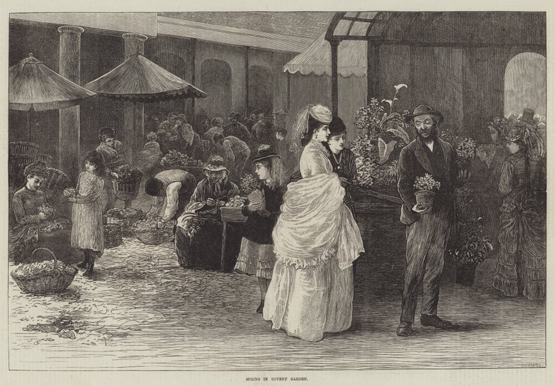 Tavasz Covent Gardenben alkotó: Henry Towneley Green