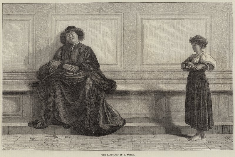 Ser Pandolfo alkotó: Henry Wallis
