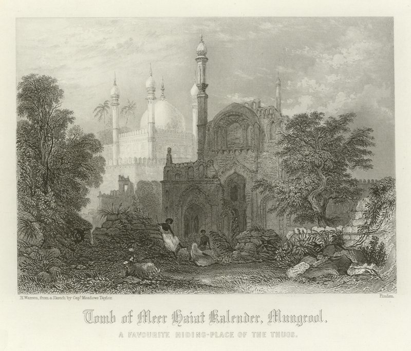 A Haiat-tó sírja naptár, Mungrol, India alkotó: Henry Warren
