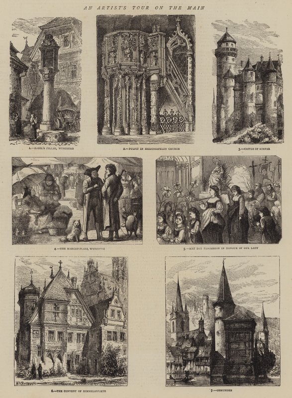 Művésztúra a főtéren alkotó: Henry William Brewer