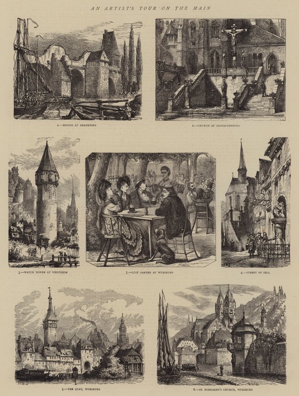 Művésztúra a főtéren alkotó: Henry William Brewer