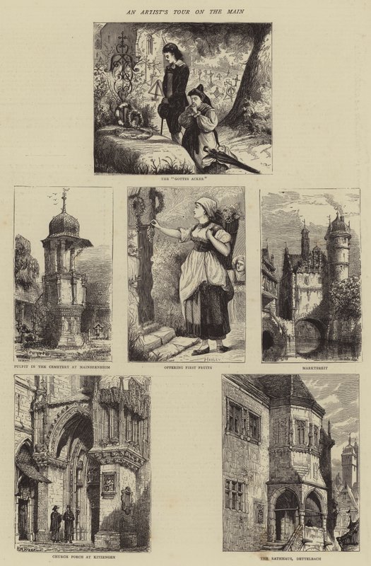 Művésztúra a főtéren alkotó: Henry William Brewer
