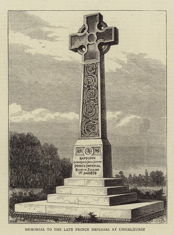 Emlékmű a néhai császári hercegnek Chiselhurstben alkotó: Henry William Brewer