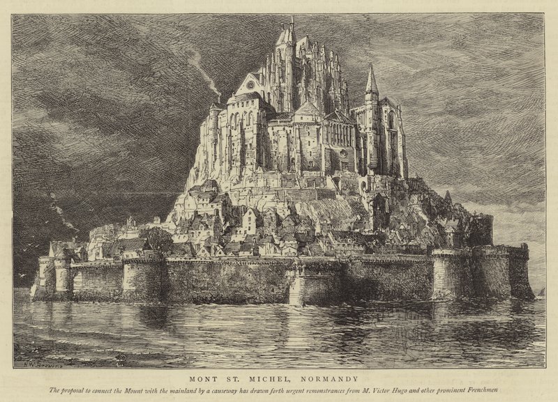 Mont St Michel, Normandia alkotó: Henry William Brewer