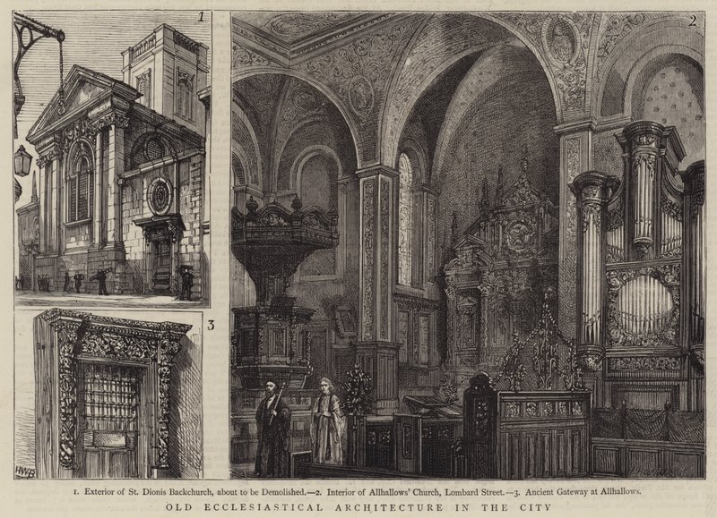 Régi egyházi építészet a városban alkotó: Henry William Brewer