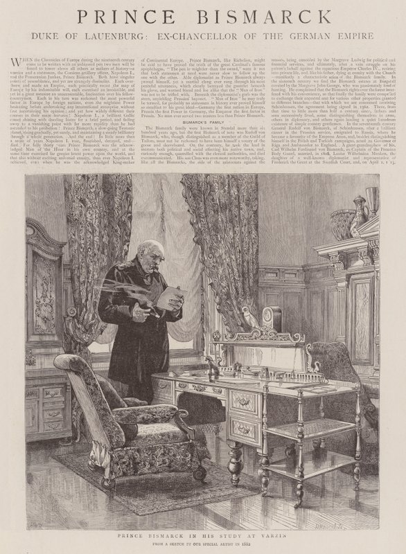 Bismarck herceg alkotó: Henry William Brewer