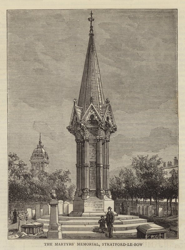A mártírok emlékműve, Stratford-le-Bow alkotó: Henry William Brewer
