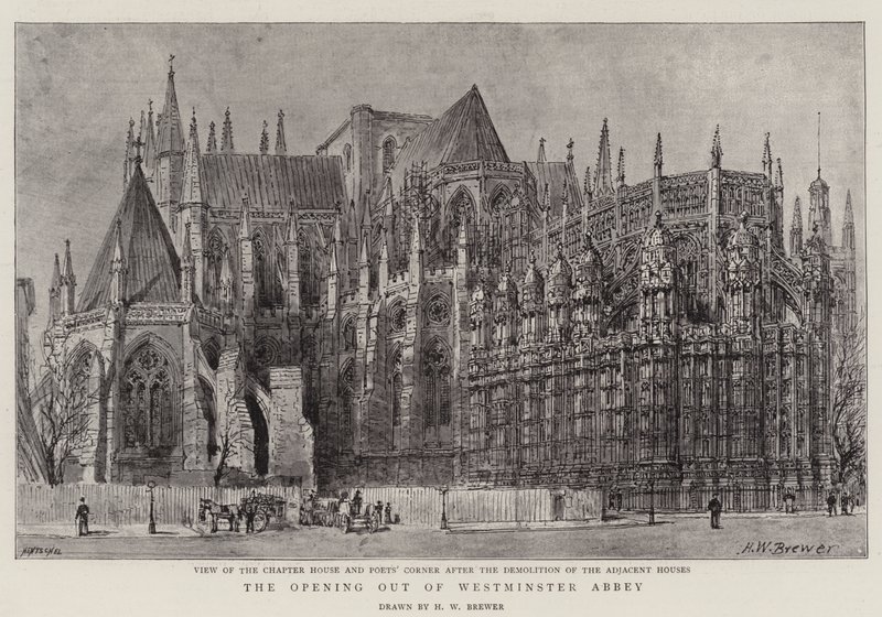 A Westminster Abbey megnyitása alkotó: Henry William Brewer
