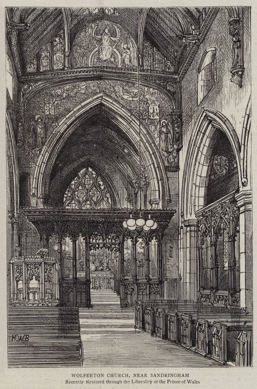 Wolferton templom, Sandringham közelében alkotó: Henry William Brewer