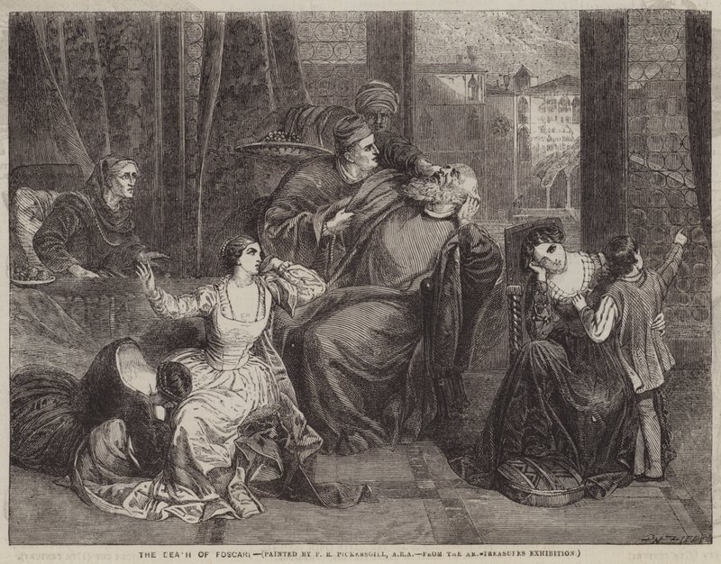 Foscari halála alkotó: Henry William Pickersgill