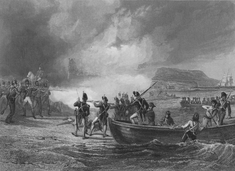 A francia flotta kísérlete a partraszállásra a corki Bantry-öbölben, 1796 alkotó: Henry after Warren