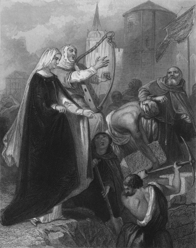 New Ross sírása, Wexford megye, Írország alkotó: Henry after Warren