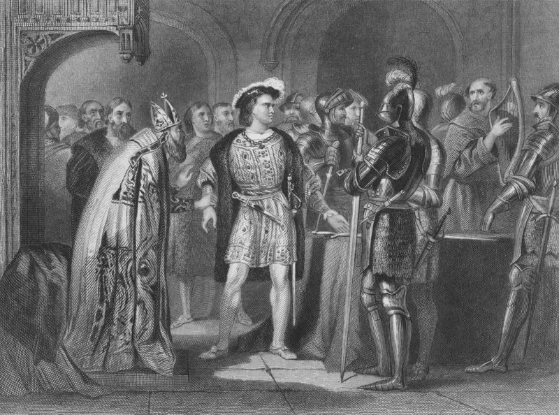 Thomas FitzGerald, Kildare 10. grófja, aki lemond VIII. Henrik hűségéről alkotó: Henry after Warren