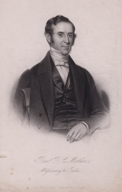 Henry Cotton Mather, angol keresztény misszionárius Indiában (metszet) alkotó: Henry (after) Room