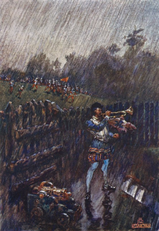 Riasztás, már késő! (színes litó) alkotó: Henry (after) Sandham