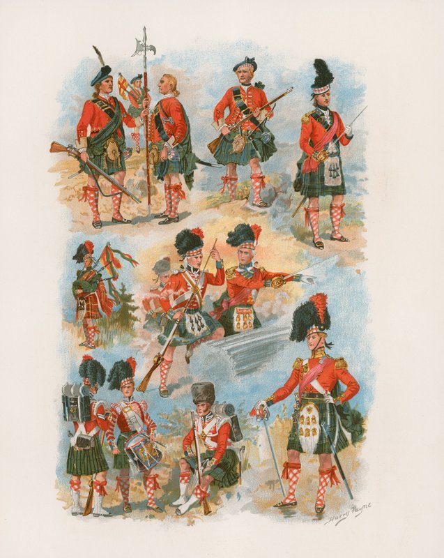 42. Királyi Felvidéki Fekete Őrség (chromolitho) alkotó: Henry A. Payne