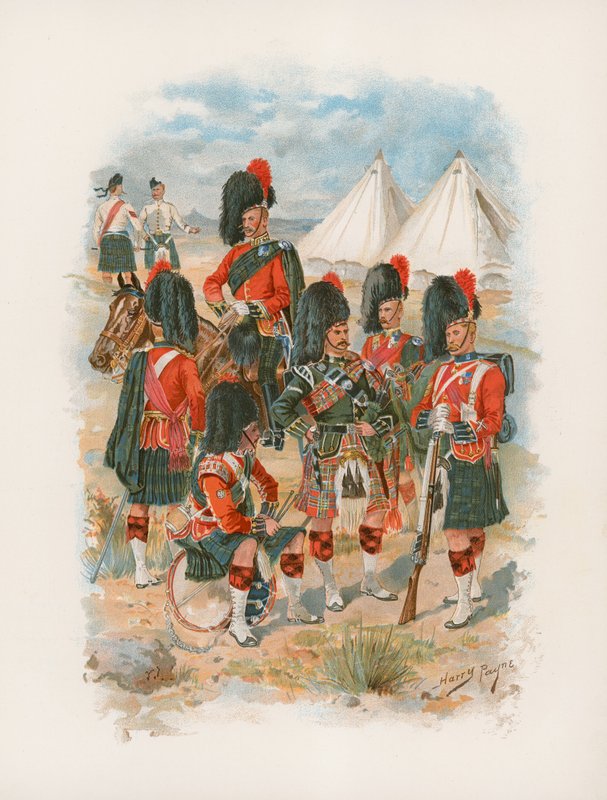 42. Royal Highlanders, The Black Watch (chromolitho) alkotó: Henry A. Payne