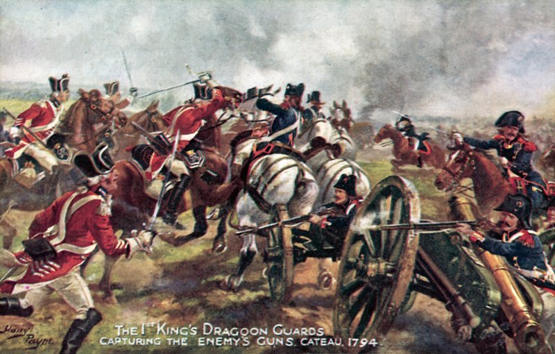 The Kings Dragoon Guards, Cateau, 1794. április 25 alkotó: Henry A. Payne